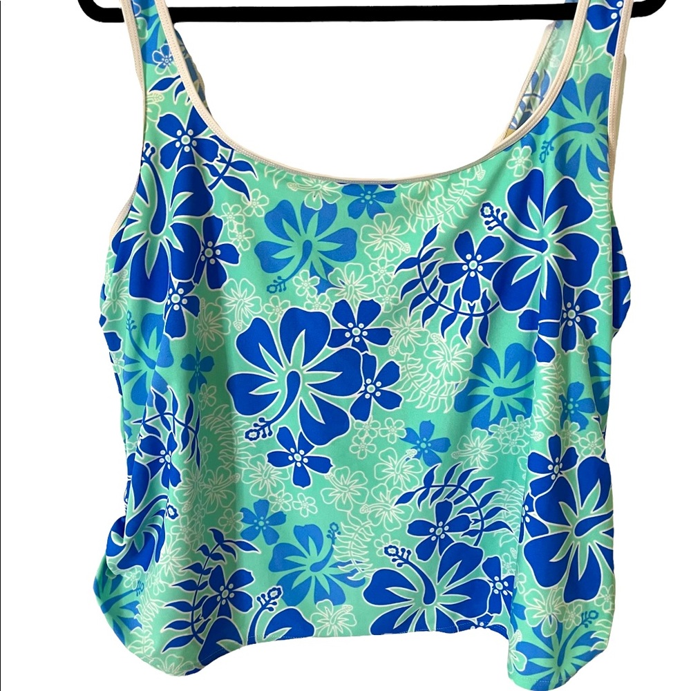 Plus Size Vintage Cazimi Tankini Top | Size 22W - Picture 1 of 8